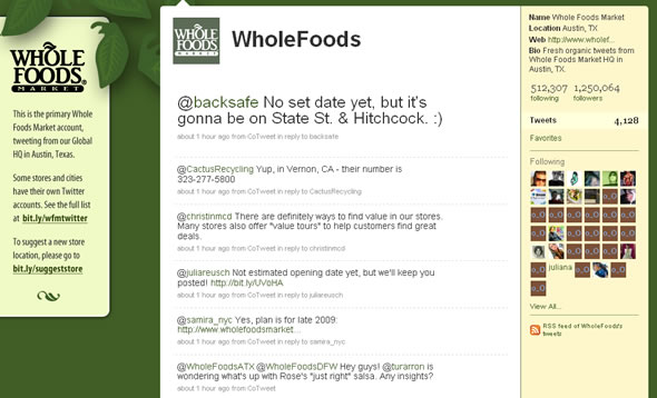 Whole Foods Facebook screenshot